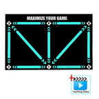 Football Training Mat for Dribbling Footwork Practice Indoor Set