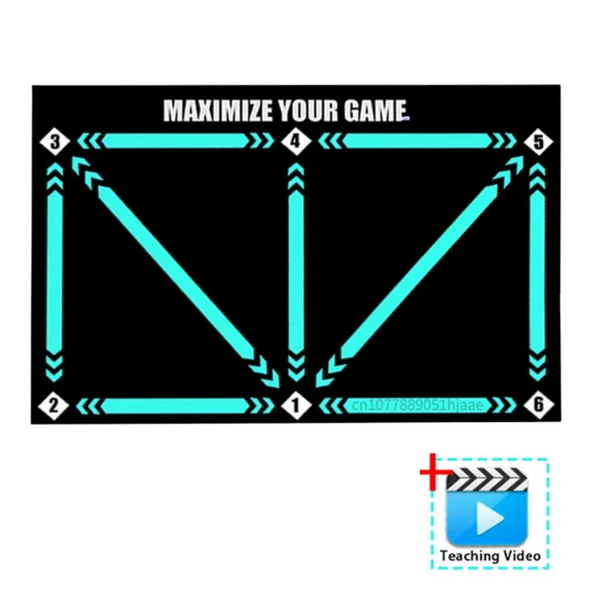Football Training Mat for Dribbling Footwork Practice Indoor Set