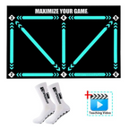 Football Training Mat for Dribbling Footwork Practice Indoor Set