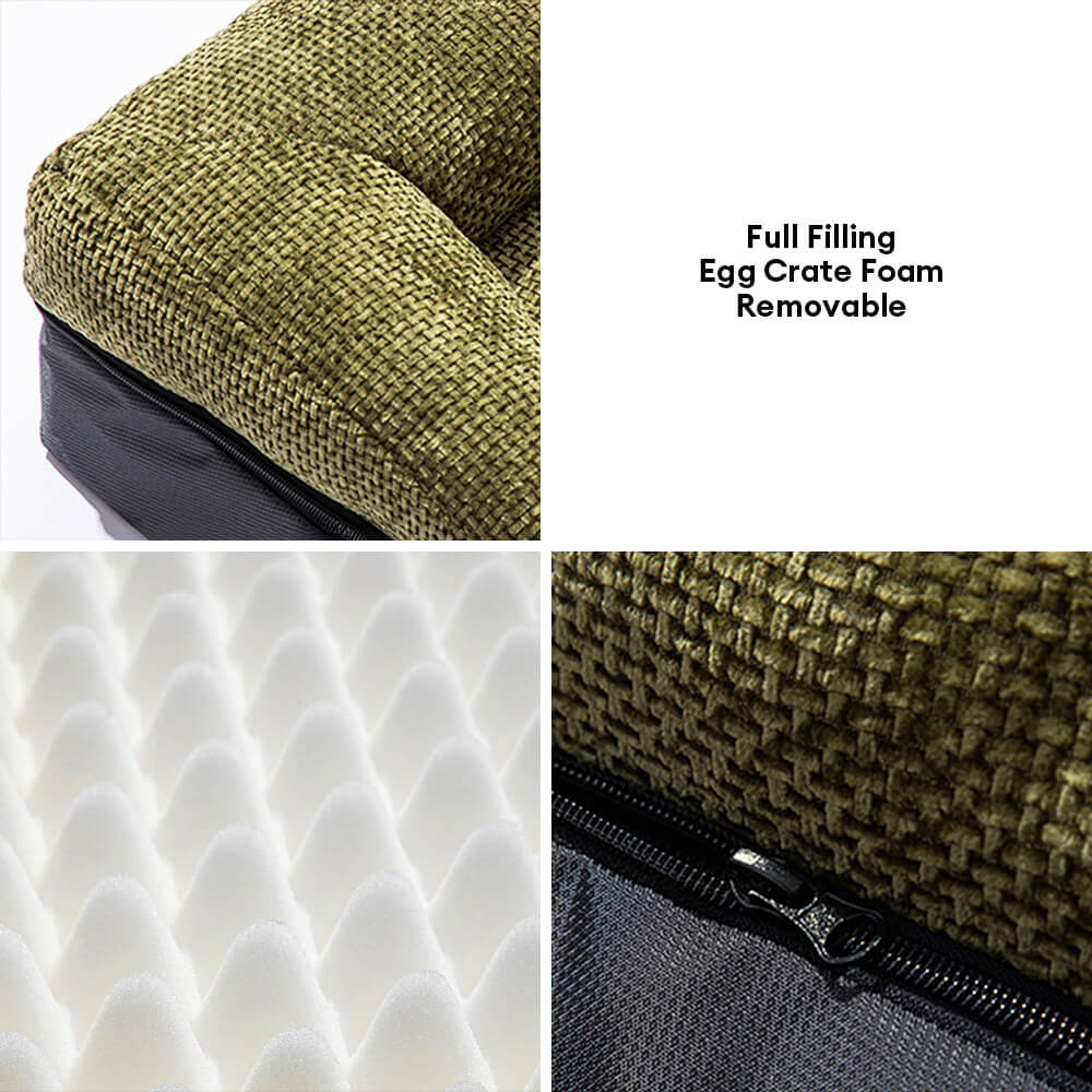 Orthopedic Dog Bed with Raised Edges Washable Pet Cushion