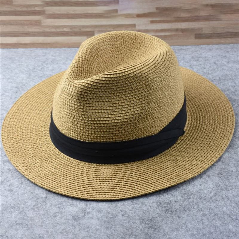 Men’s Classic Panama Hat Handmade Straw Summer Hat
