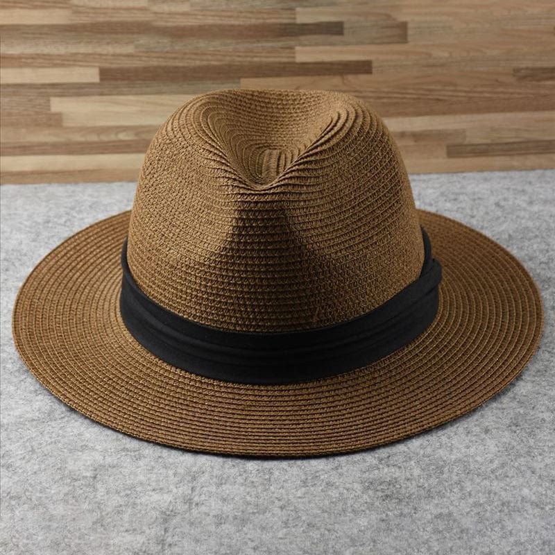 Men’s Classic Panama Hat Handmade Straw Summer Hat