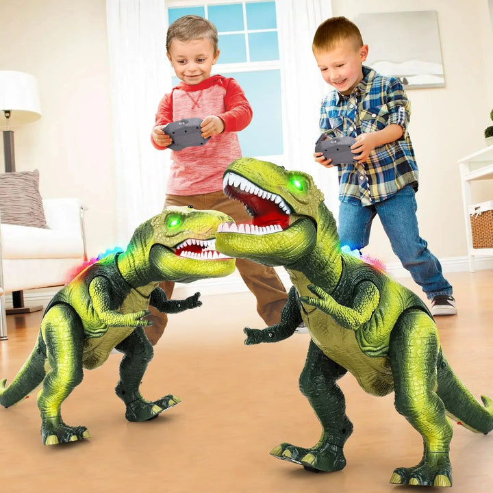 Remote Control T-Rex Dinosaur Toy with Lights Sound Kids Play