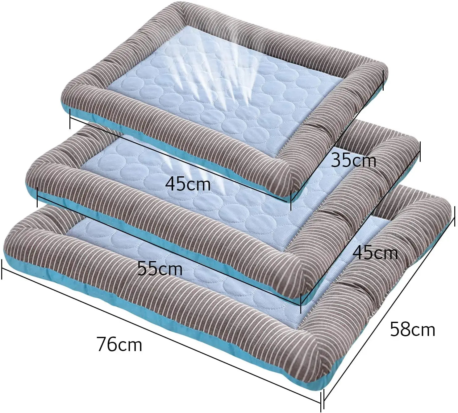 Cooling Pet Bed Mat Breathable Summer Pad for Dogs Cats