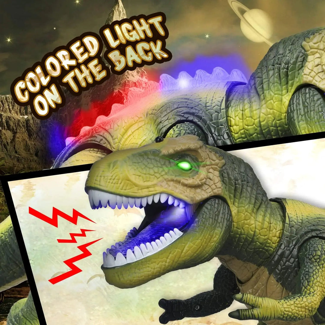 Remote Control T-Rex Dinosaur Toy with Lights Sound Kids Play