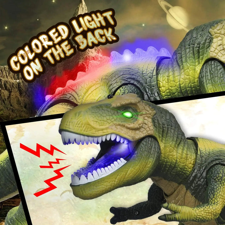 Remote Control T-Rex Dinosaur Toy with Lights Sound Kids Play