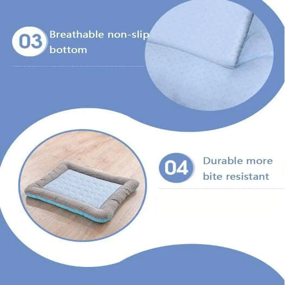 Cooling Pet Bed Mat Breathable Summer Pad for Dogs Cats