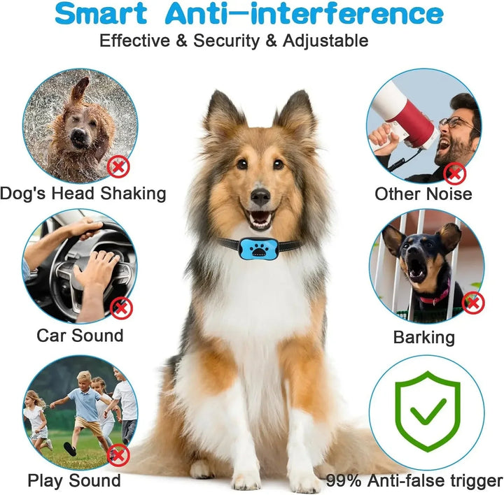Ultrasonic Anti Bark Dog Collar Adjustable Training Device