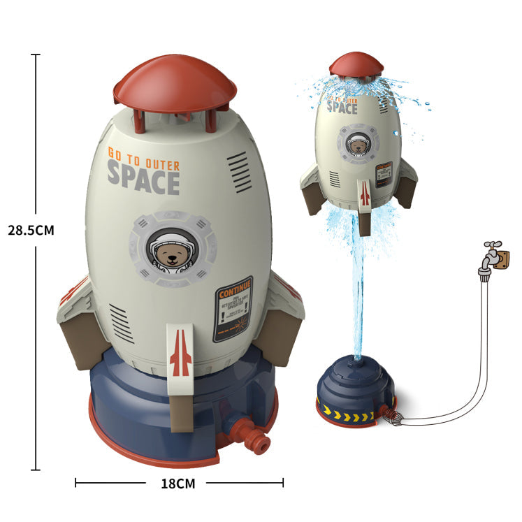 Kids Rocket Sprinkler Water Toy Outdoor Garden Hose Splash Play
