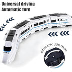 Kids Electric Train Toy with Lights Sound Moving Cars Play Set