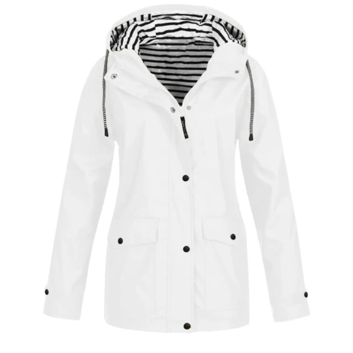 Women’s Hooded Rain Jacket Lightweight Waterproof Coat with Pockets