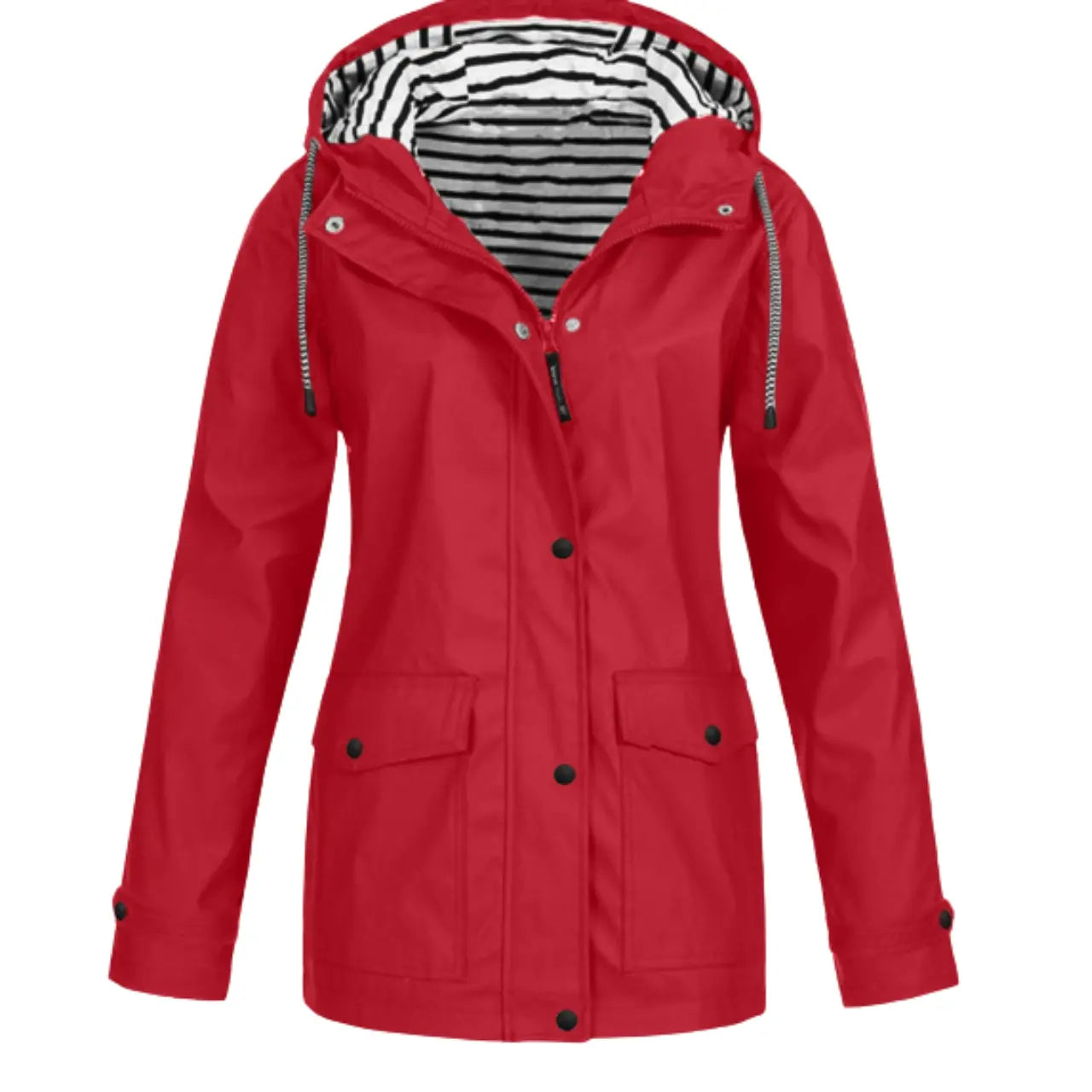 Women’s Hooded Rain Jacket Lightweight Waterproof Coat with Pockets