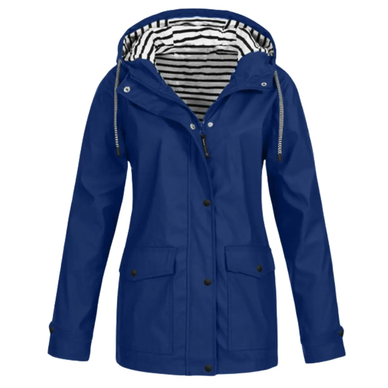 Women’s Hooded Rain Jacket Lightweight Waterproof Coat with Pockets