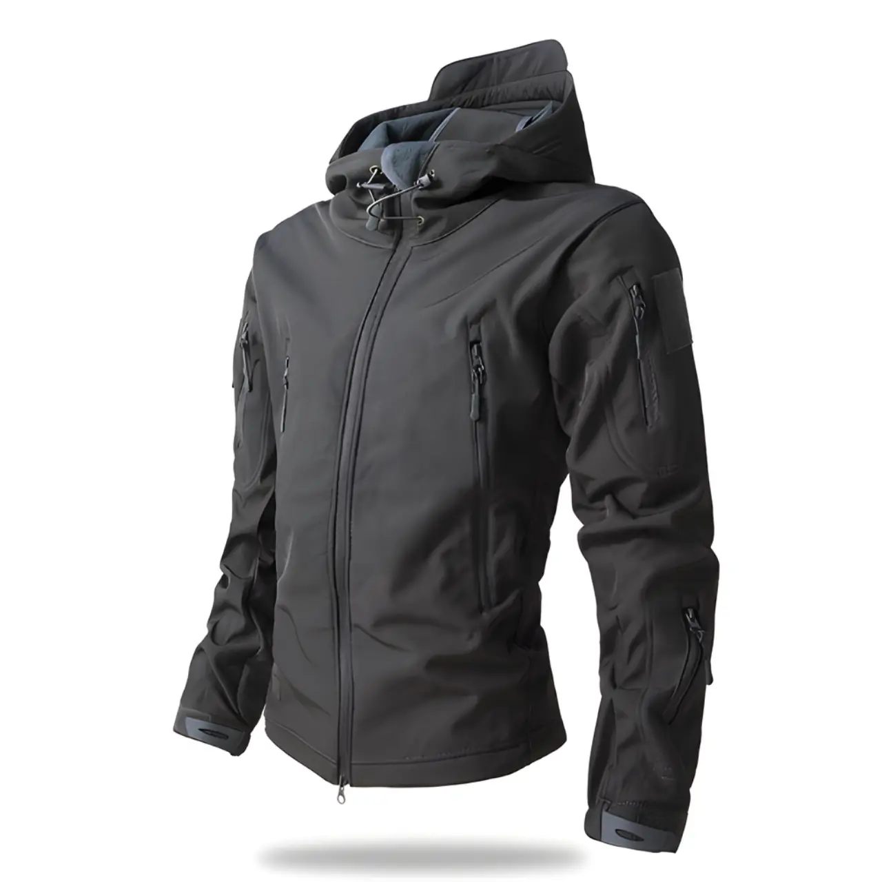 Men’s Tactical Waterproof Jacket Hooded Outdoor Hiking Coat