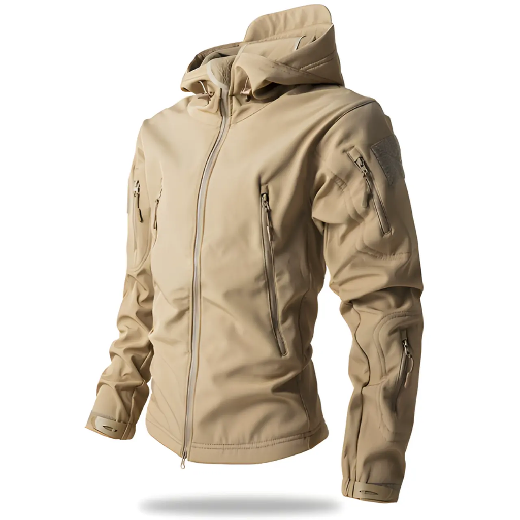 Men’s Tactical Waterproof Jacket Hooded Outdoor Hiking Coat