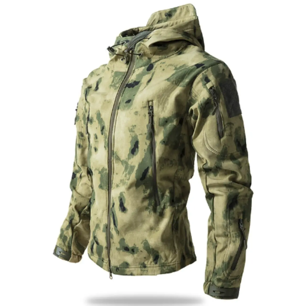 Men’s Tactical Waterproof Jacket Hooded Outdoor Hiking Coat