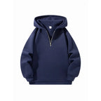 Men’s Half Zip Hoodie Pullover Sweatshirt Casual Hooded Jacket