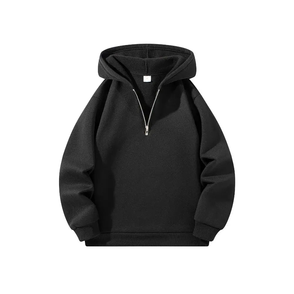 Men’s Half Zip Hoodie Pullover Sweatshirt Casual Hooded Jacket