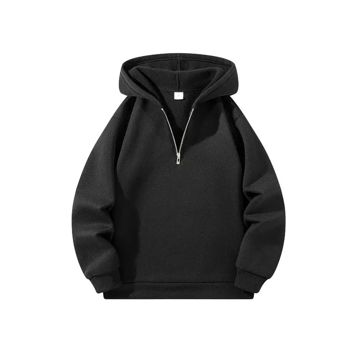 Men's Half-Zip Hoodie with Long Sleeves