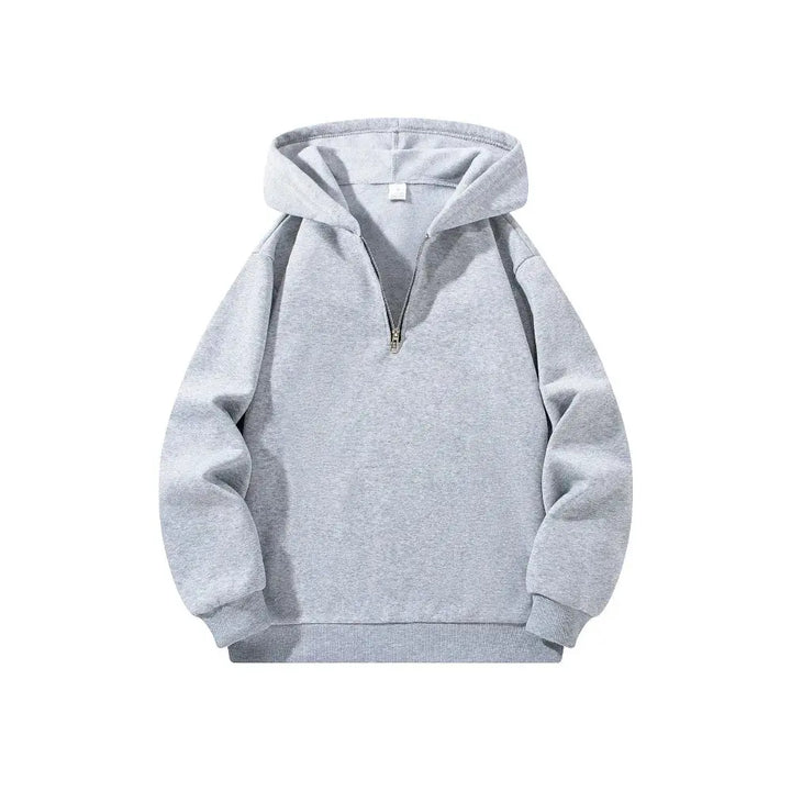 Men's Half-Zip Hoodie with Long Sleeves