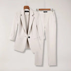 Women’s Blazer and Trousers Suit Set Tailored Two Piece Outfit