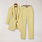 Women’s Blazer and Trousers Suit Set Tailored Two Piece Outfit