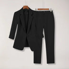Women’s Blazer and Trousers Suit Set Tailored Two Piece Outfit