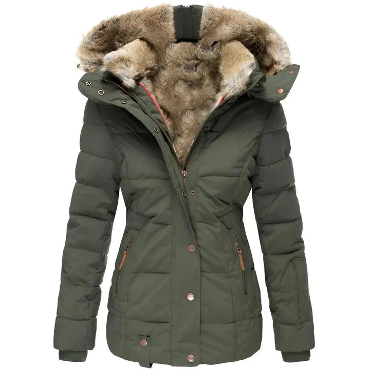 Women's Winter Coat with Removable Hood