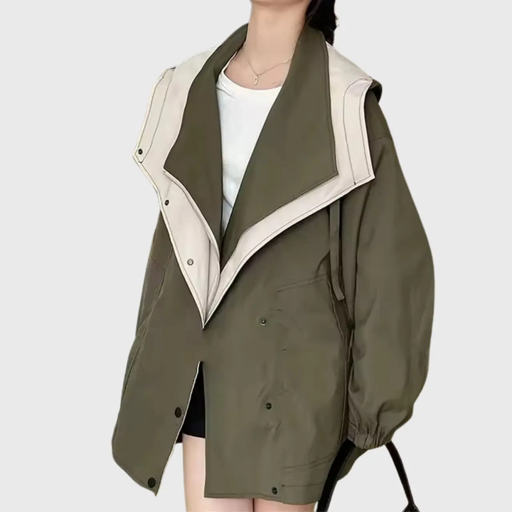 Stylish Slim Fit Rain Jacket for Women