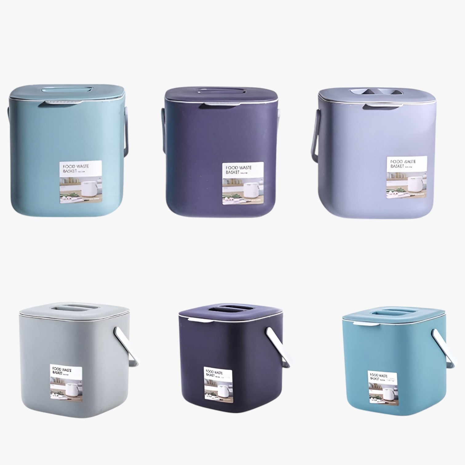 Kitchen Compost Bin with Lid Countertop Food Waste Container