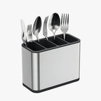 Stainless Steel Cutlery Holder with Drainage Kitchen Utensil Organizer