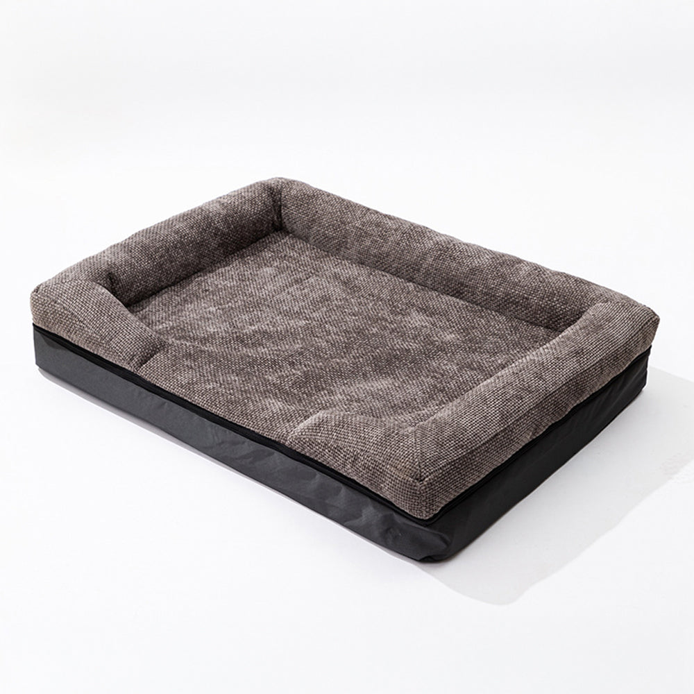 Orthopedic Dog Bed with Raised Edges Washable Pet Cushion