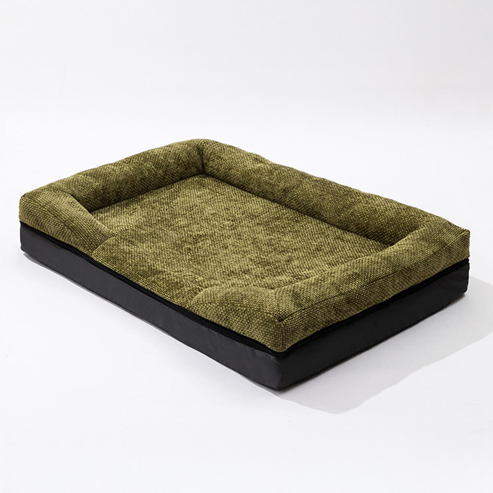 Orthopedic Dog Bed with Raised Edges Washable Pet Cushion