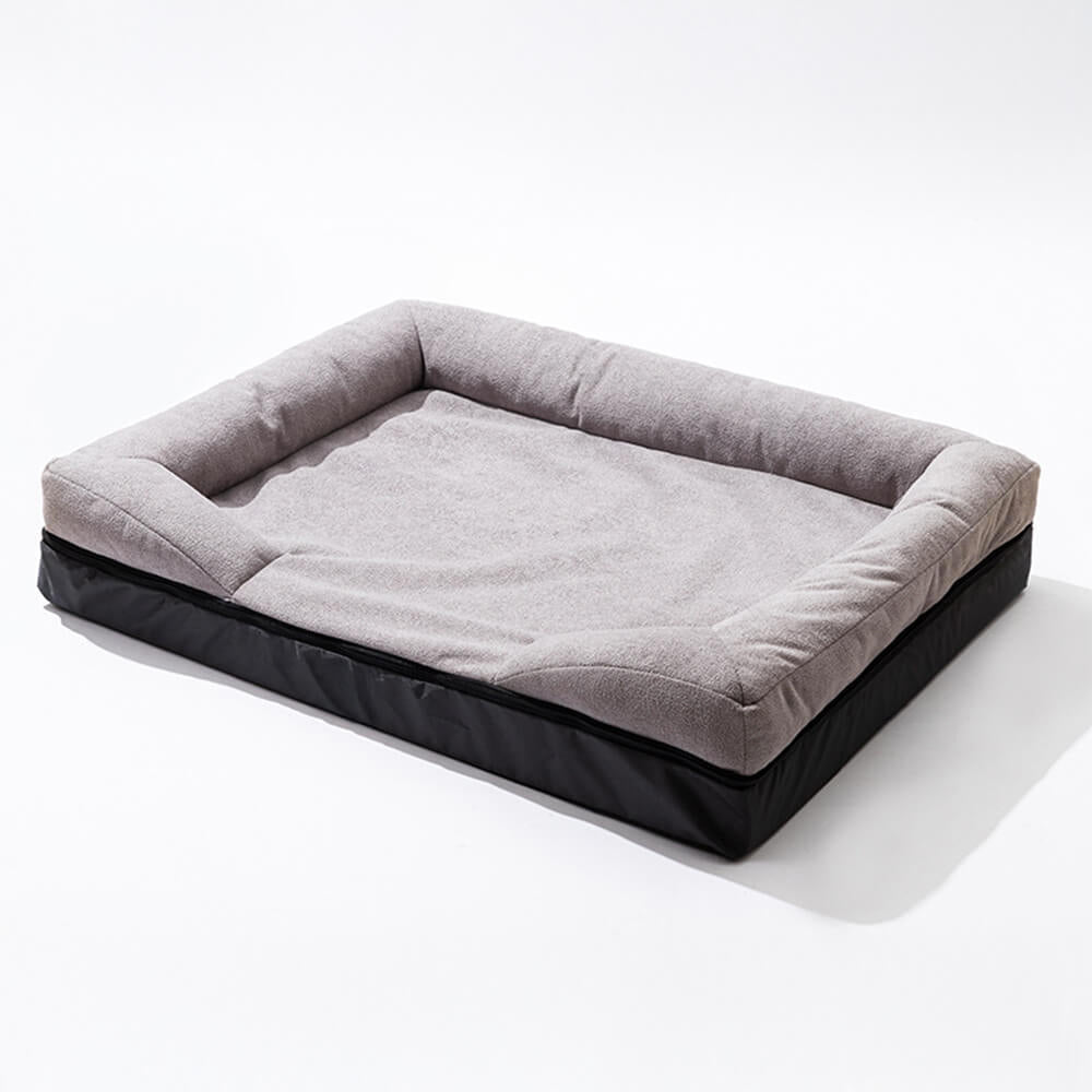 Orthopedic Dog Bed with Raised Edges Washable Pet Cushion