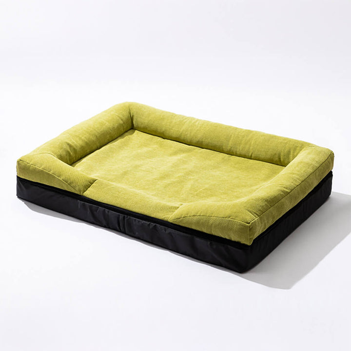 Orthopedic Dog Bed with Raised Edges Washable Pet Cushion
