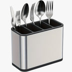Stainless Steel Cutlery Holder with Drainage Kitchen Utensil Organizer
