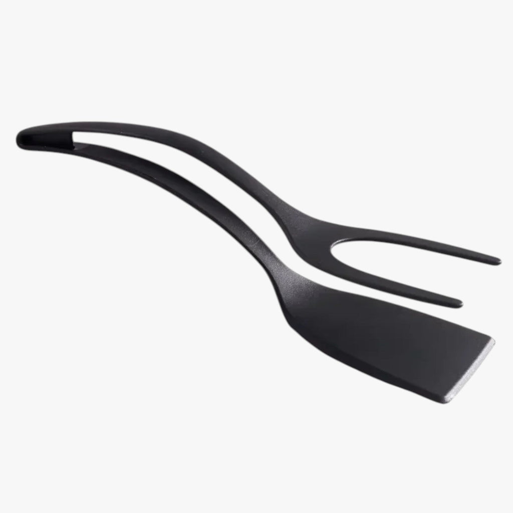 2-in-1 Silicone Spatula Tongs Non-Stick Cooking Utensil Tool