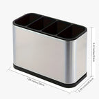 Stainless Steel Cutlery Holder with Drainage Kitchen Utensil Organizer
