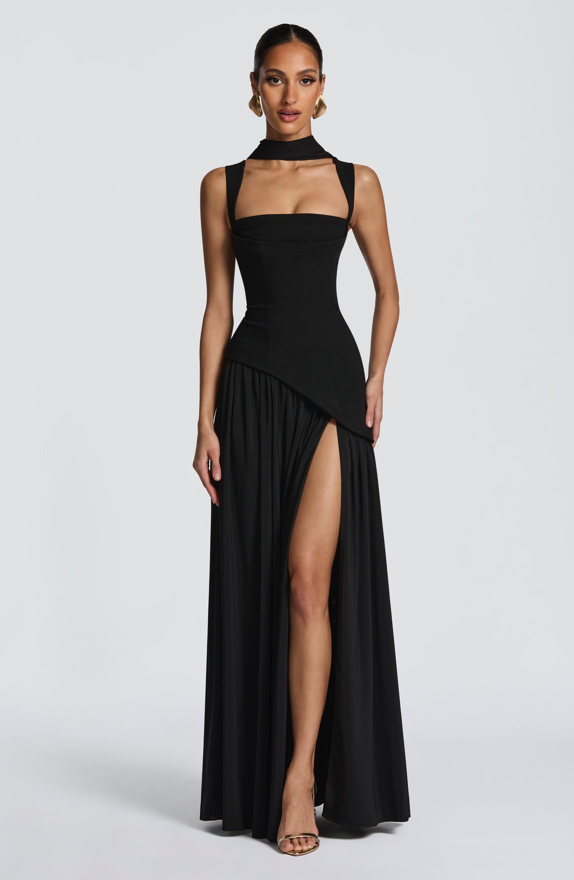 Women Maxi Dress Satin Evening Formal Gown