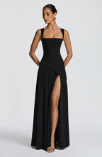Women Maxi Dress Satin Evening Formal Gown