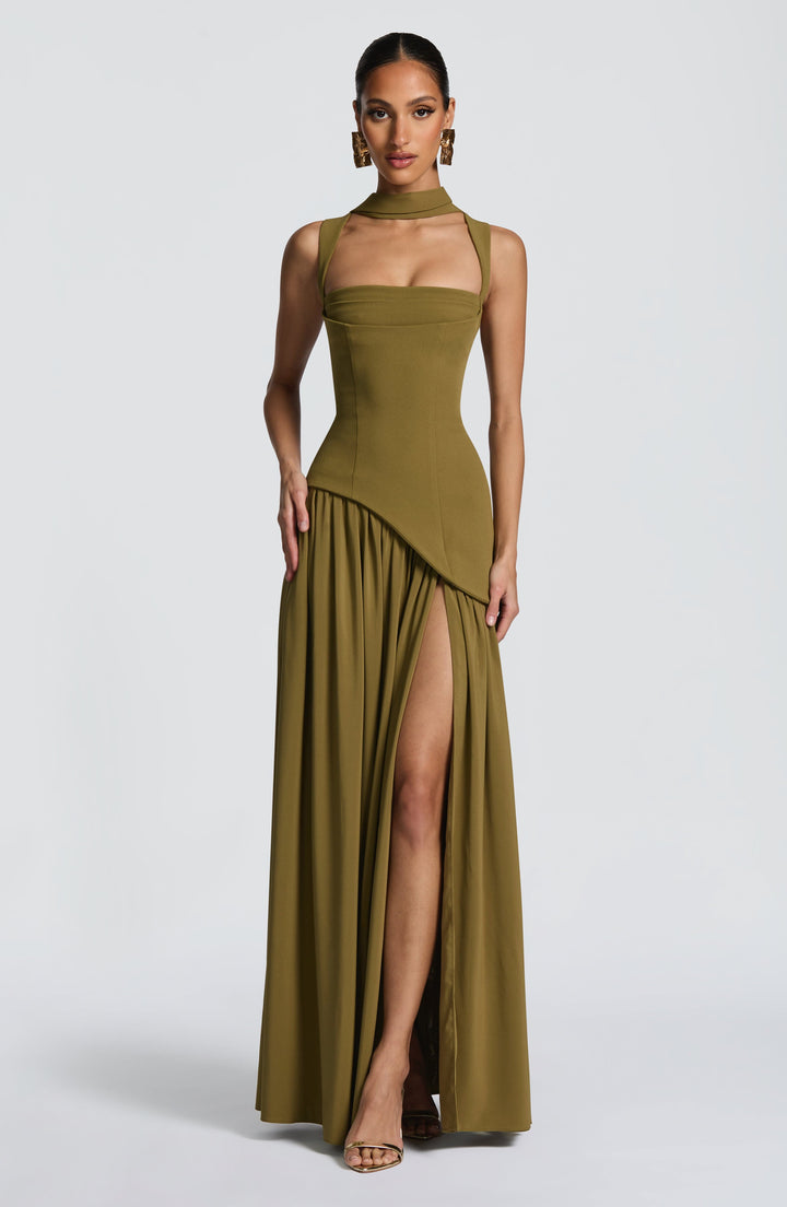 Women Maxi Dress Satin Evening Formal Gown