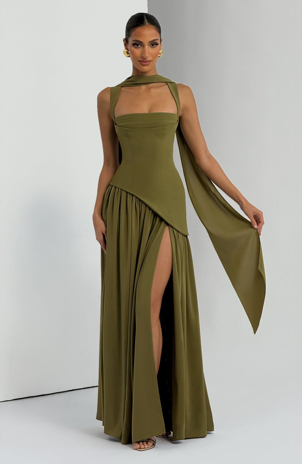 Women Maxi Dress Satin Evening Formal Gown