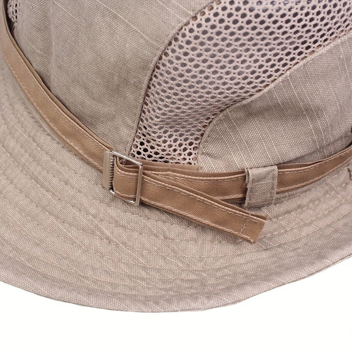 Breathable Outdoor Sun Hat Mesh Wide Brim Hiking Fishing Cap