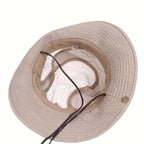 Breathable Outdoor Sun Hat Mesh Wide Brim Hiking Fishing Cap