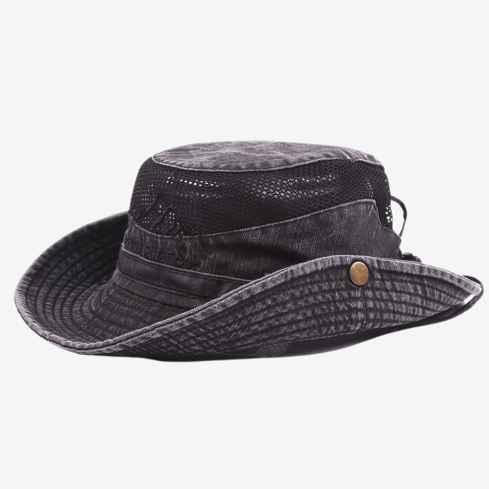 Breathable Outdoor Sun Hat Mesh Wide Brim Hiking Fishing Cap