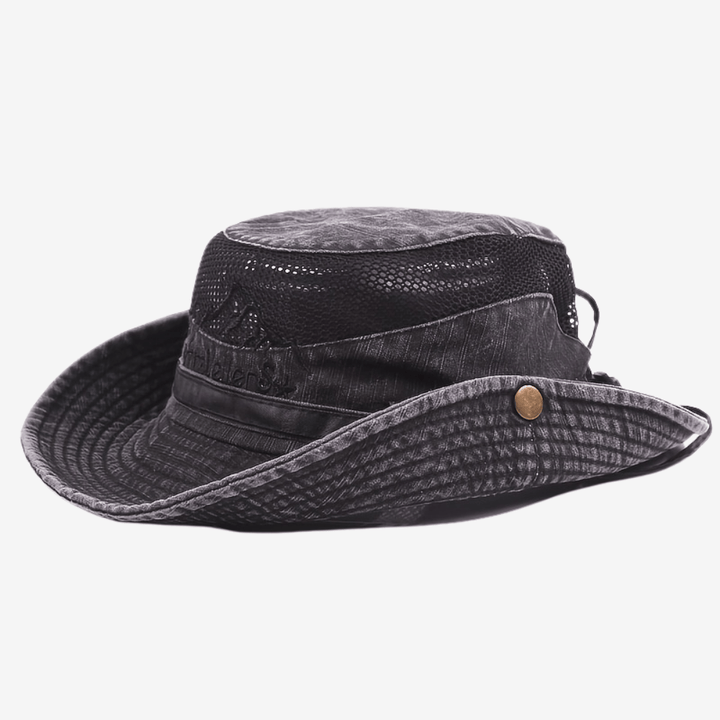 Breathable Outdoor Sun Hat Mesh Wide Brim Hiking Fishing Cap