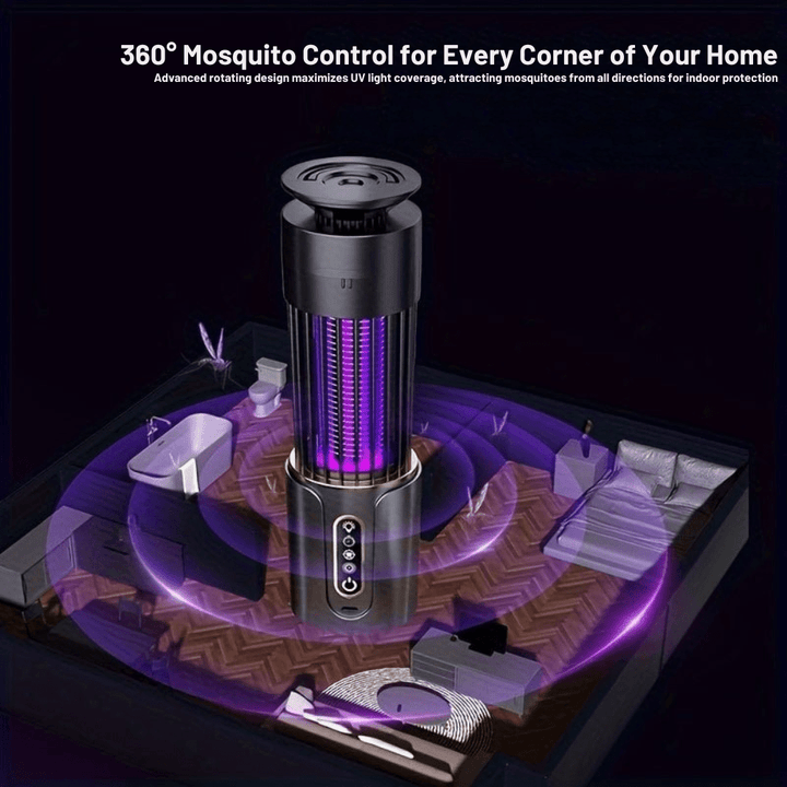 Mosquito Trap Lamp USB Rechargeable Dual Light Modes