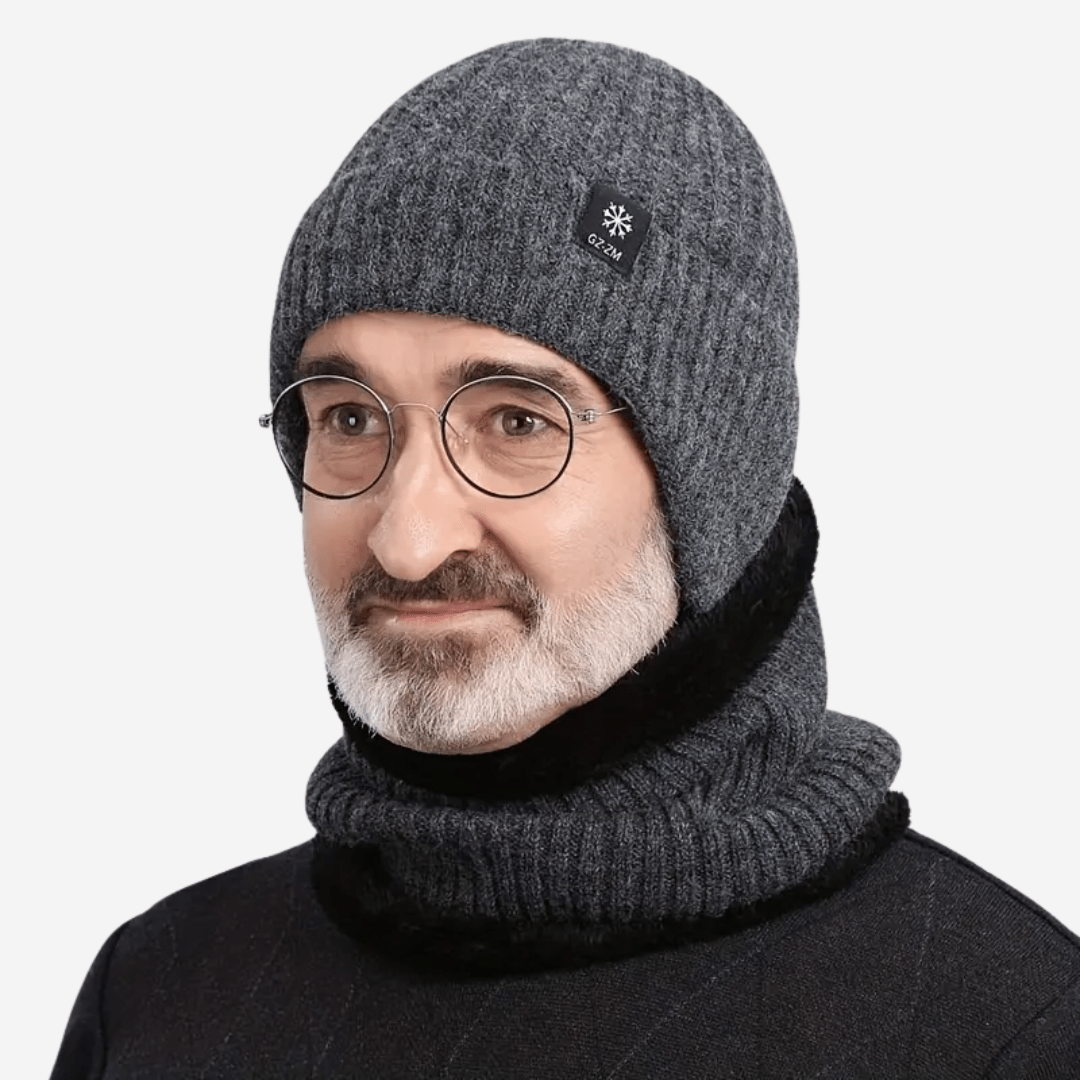 Men's Winter Hat Knitted Fleece Lined Ear Coverage