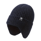 Men’s Fleece-Lined Knit Winter Hat with Ear Flaps