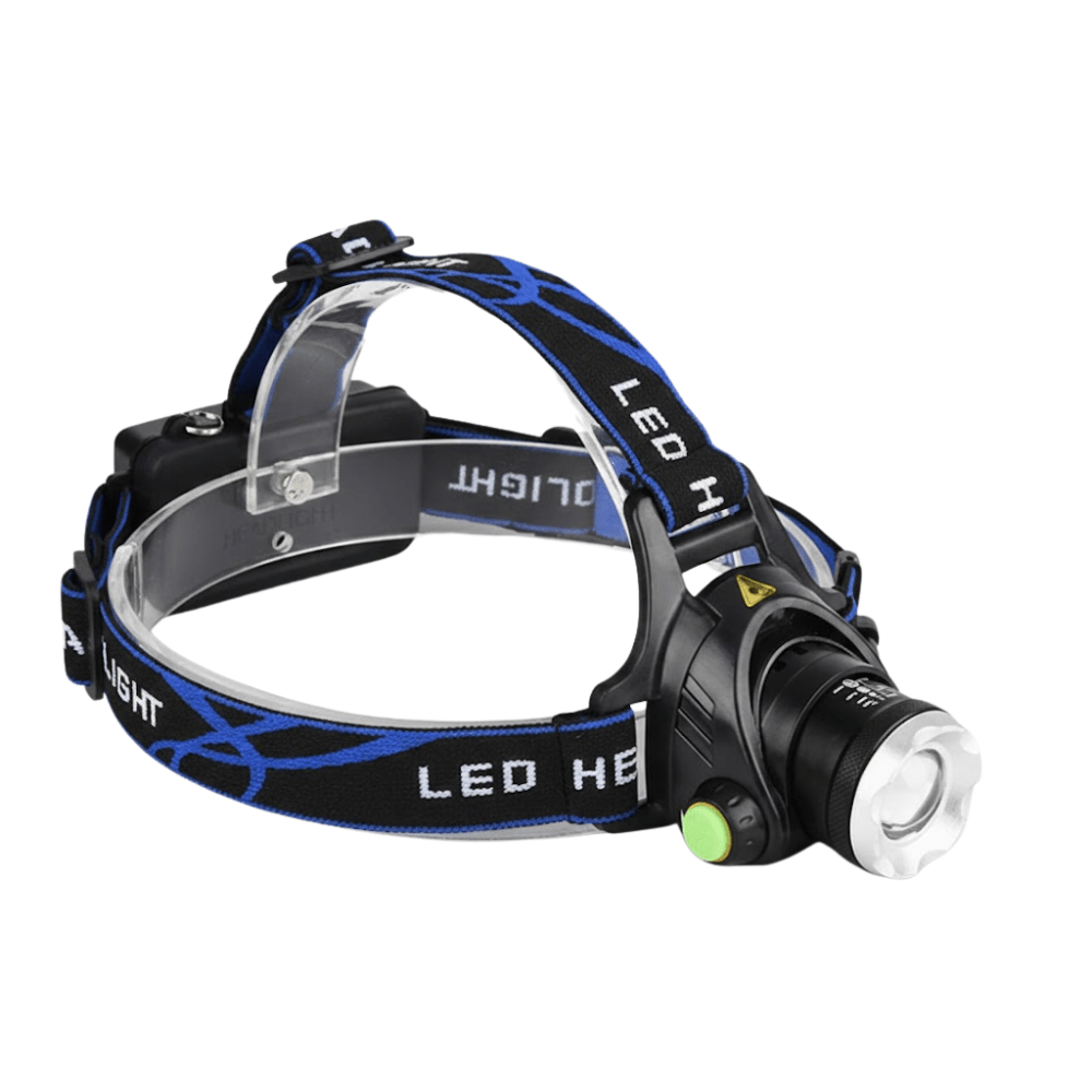 Rechargeable LED Headlamp Zoom Focus USB Outdoor Head Light